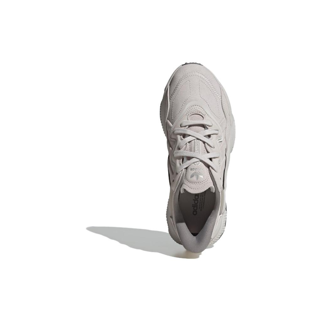 Adidas Ozweego Shoes Leather Versatile Minimalist Shock Absorption Durable Low-Top Dad Shoes Women Shoes Gray IE9510