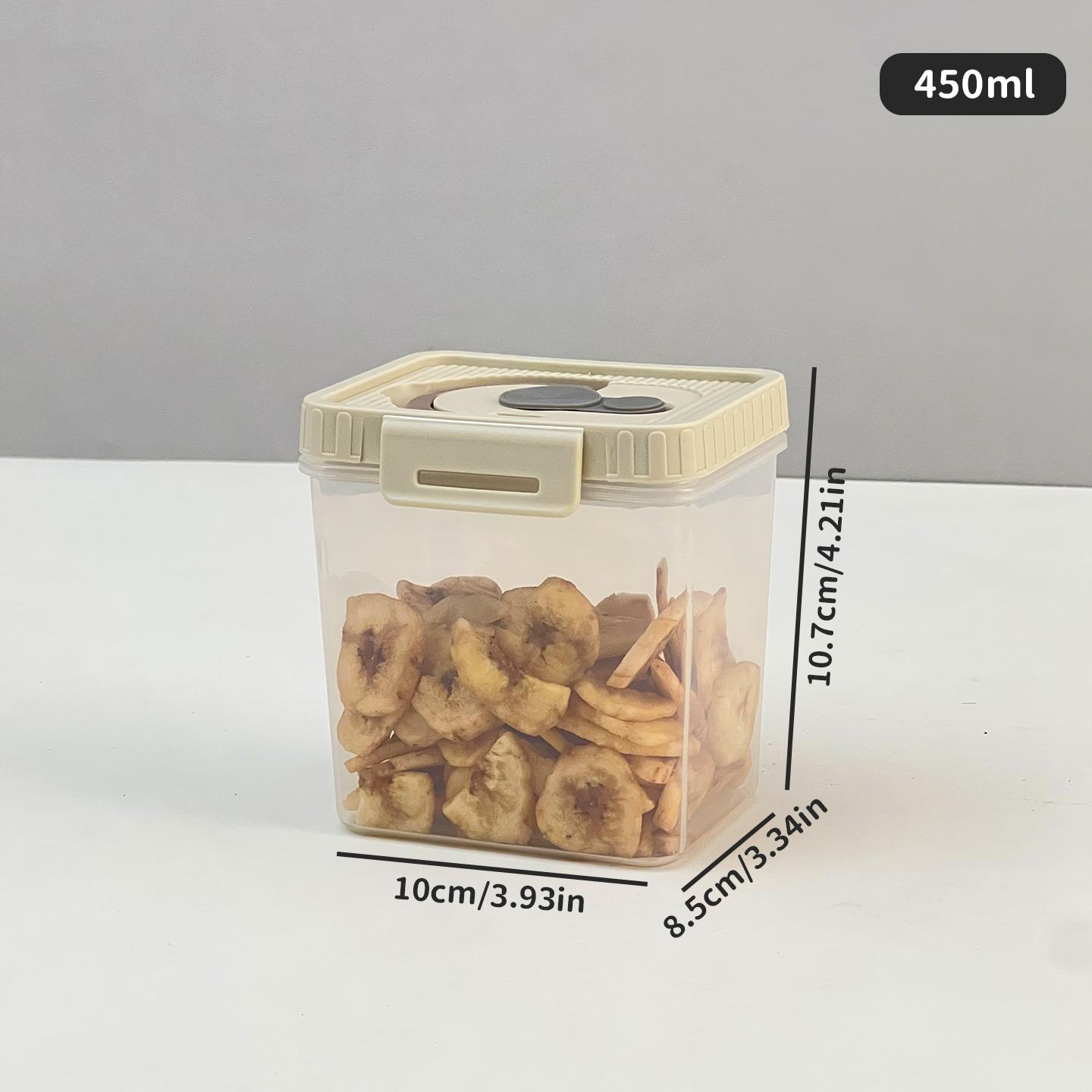 

Sealed Food Storage Bottle Plastic Moisture-Proof Grain Tank Snack Dried Fruit Cereals Storage Box Kitchen Storage Organizer