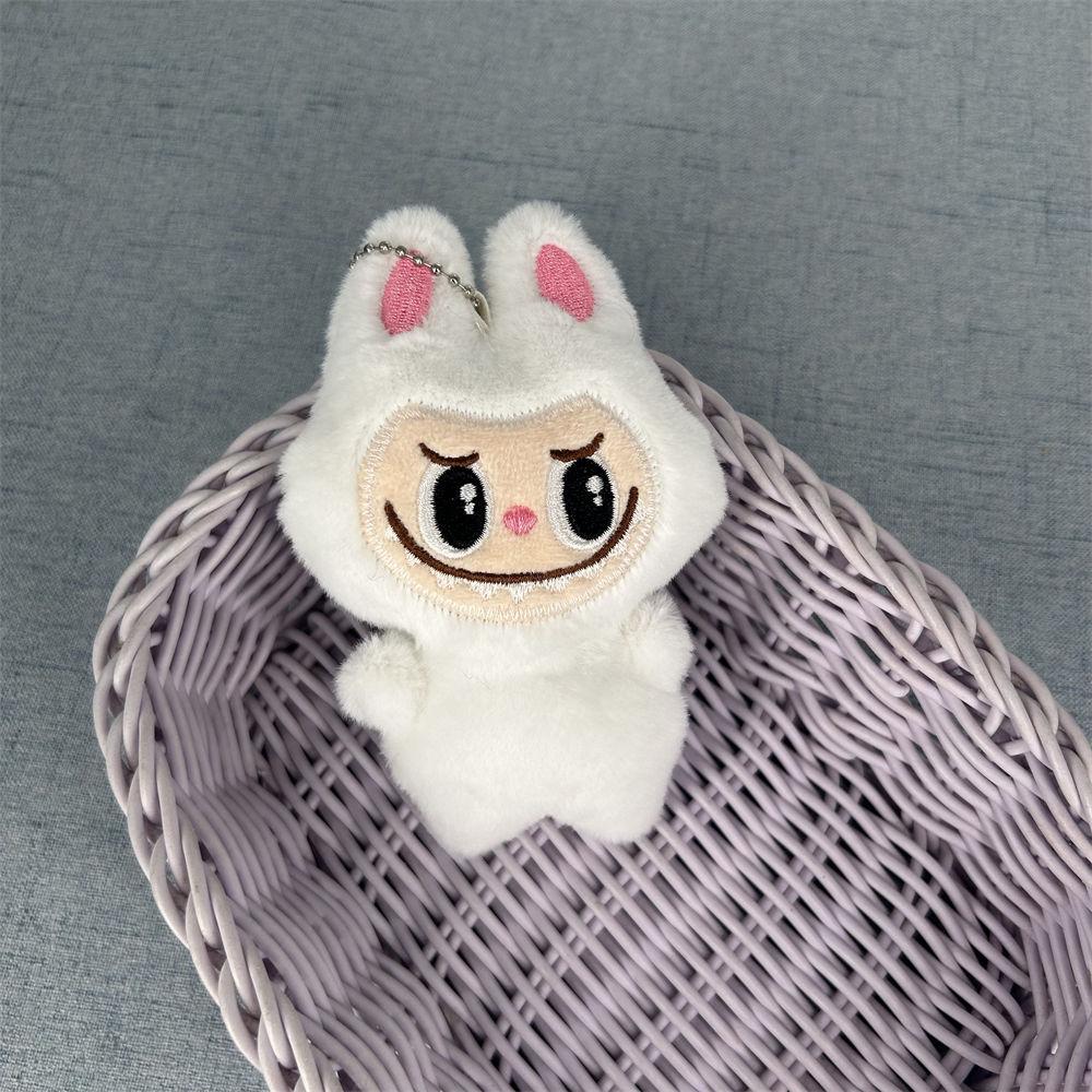 Lalka Labubu Koralikowy Łańcuszek Wisiorek Akcesoria do Torby Wisiorek na Klucze Lalka Labubu Ozdoba z Tkaniny Lalka