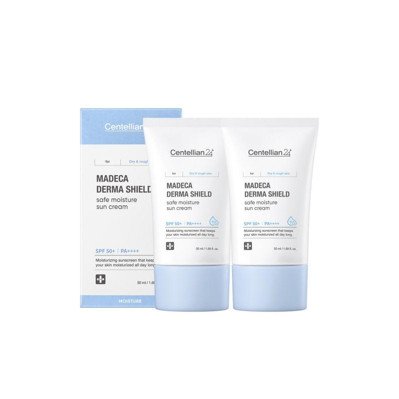 

Madeca Derma Shield Safe Moisture Sunscreen 50ml (SPF50+) 2 x 24H UV Protection Moisturizing Vegan Essence
