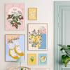 Retro Flowers Fruit Vase Gallery Colorful Funky Poster And Prints Simple Wall Art Canvas Painting Pictures For Living Room Decor