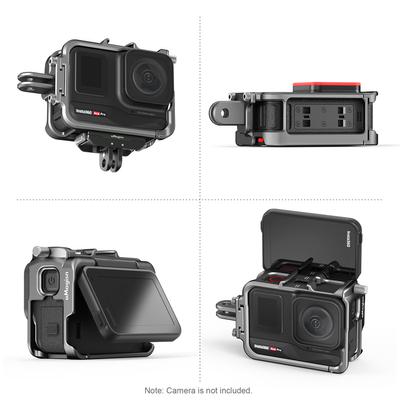 aMagisn AC01 Sports Camera Video Cage Camera Cage Aluminum Alloy with Dual Cold Shoe Mounts &