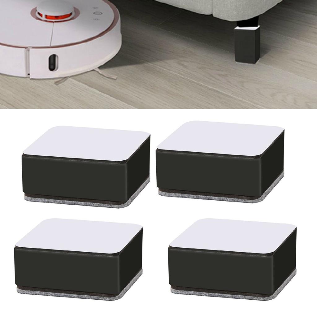 Podnośniki meblowe ze stali węglowej Samoprzylepne podnośniki meblowe Antypoślizgowe podnośniki do łóżek o niskim poziomie hałasu z filcem