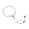 Elegant Round Jade Korean Bracelets White Color Peach Blossom Party Gifts Girls