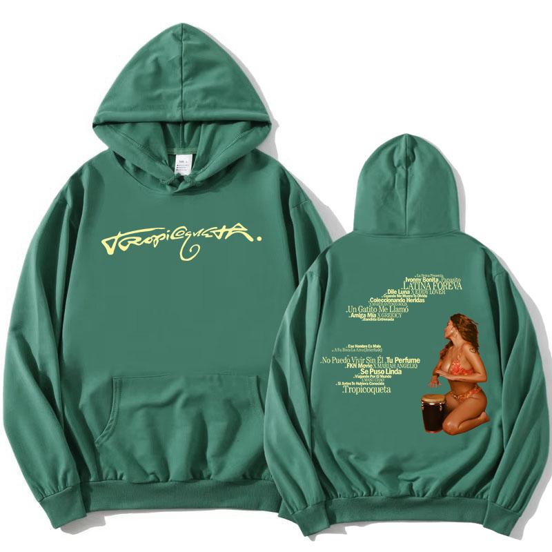 

Tropicoqueta Hoodie KAROL G 2025 Album Printing Sweatshirts Long Sleeve Female Hooded Pullovers Fleece Warm Unisex Streetwear 3XL