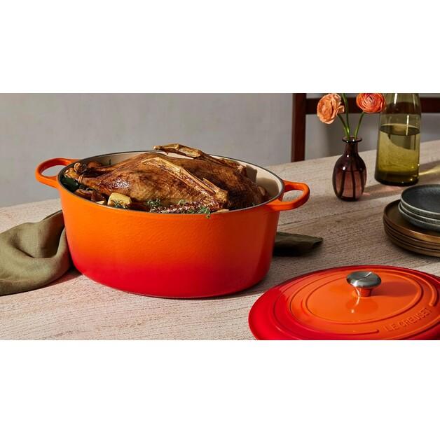 Чугунная жаровня Le Creuset Signature овальная 40 см духовка красная 14,8 л (21178400902430)