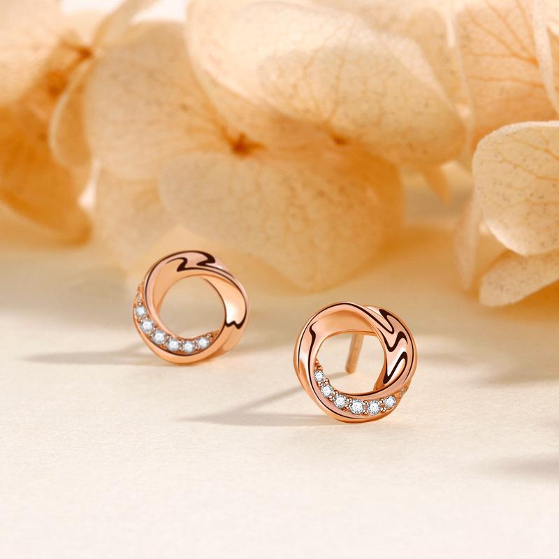 

Серьги-гвоздики Mobius женские нишевые легкие роскошные модные геометрические индивидуальные маленькие серьги в стиле Ins