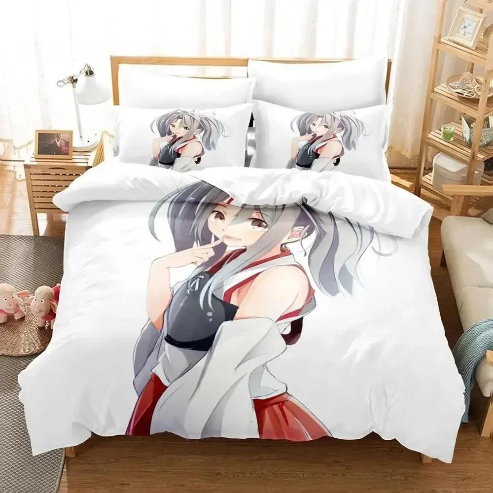 3D Kawaii Anime Zuikaku (Kancolle) Printed Bed Set Duvet Cover Pillowcase Bedding Set Bed Linen Sheet Quilt Full Queen King Size