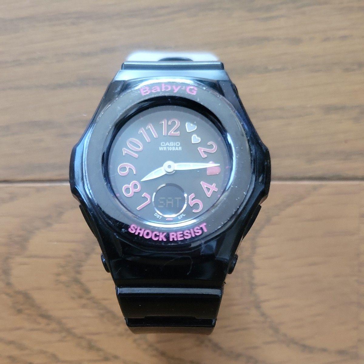 CASIO Baby-G BGA-105B Ana-Digi Watch Black Pink SHOCK RESIST