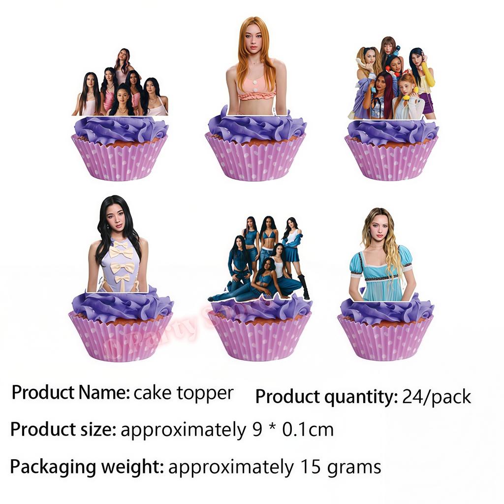 Kpop K&Katseye Birthday Party Decoration Plate Cup Banner Balloon for Girl Party Favor Idol Fans Gift Baby Shower Event Supplies