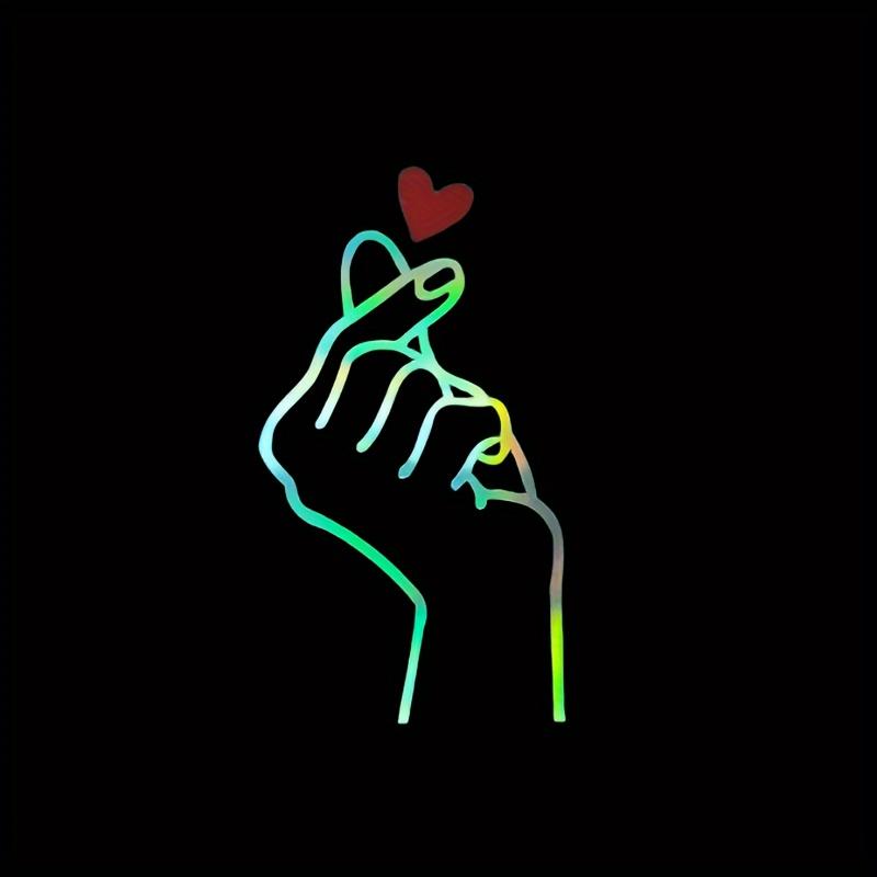 

Универсальные популярные наклейки с жестами для автомобилей и мотоциклов, креативные и забавные наклейки, декоративные наклейки для мотоциклов 1pc