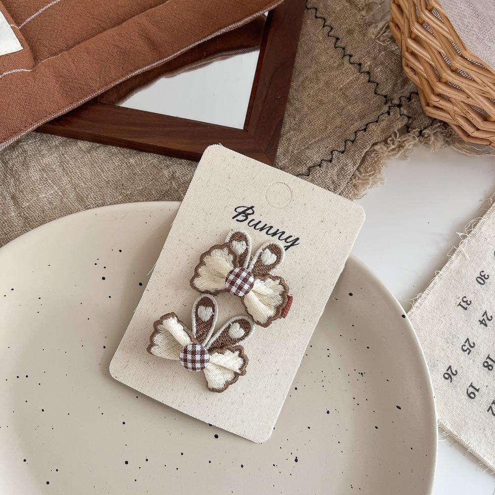 2pcs/lot Children's Hairpins Pearl Fabric Bow Kids Hair Clip Sweet Girl Bangs Side Clip Barrettes Headwear Baby Hair Accessories