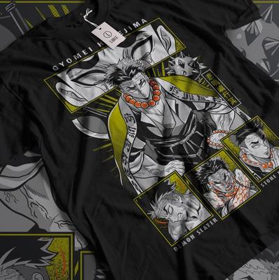 Gyomei Himejima T-Shirt Stone Hashira Horror Anime Pillar Demon Slayer Gift Tee