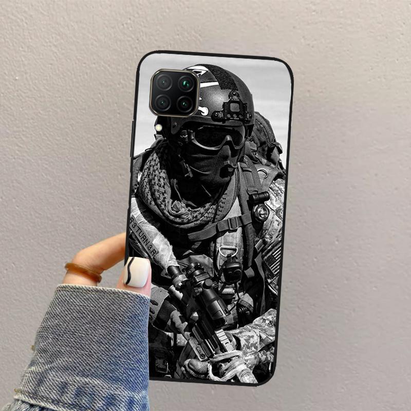 Military Army Special Forces For Huawei Nova Y70 Y90 Y60 Y73 Y72 Y61 Y91 12s 12i 11i 8i 9 10 SE P40 Lite P60 P30 Pro Case