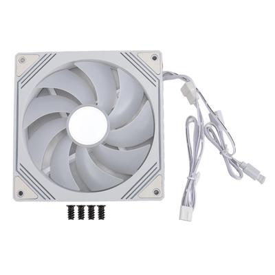 Ventilador ARGB para Chasis 140x140x25mm Luz Sincronizada Silencioso Disipación de Calor Ventilador de Refrigeración para Refrigerador de CPU