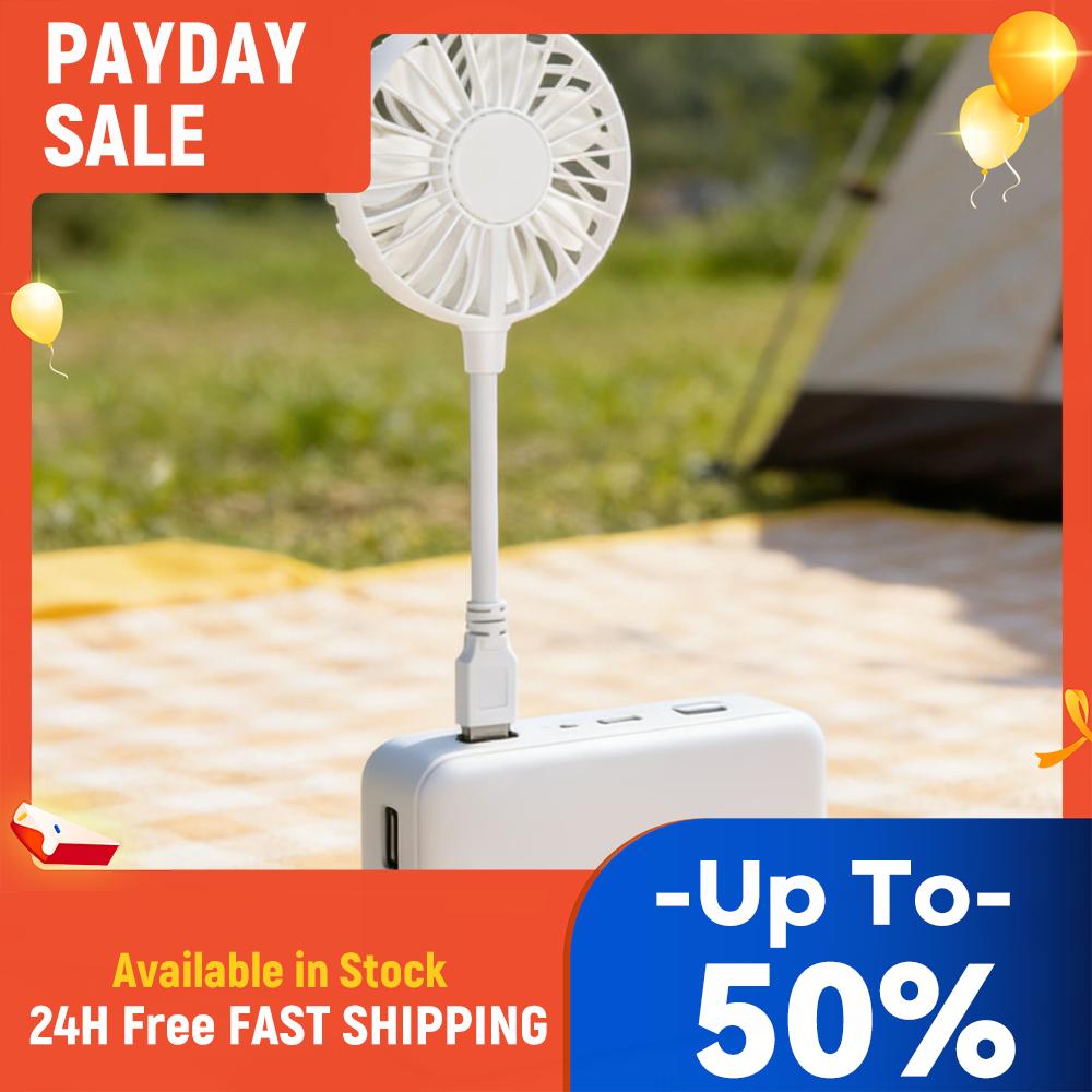Cooling Fan 360 Degree Adjustable Quiet Small Fan for Power Bank Laptop PC for Home Office Car Outdoor Travel Summer Gifts