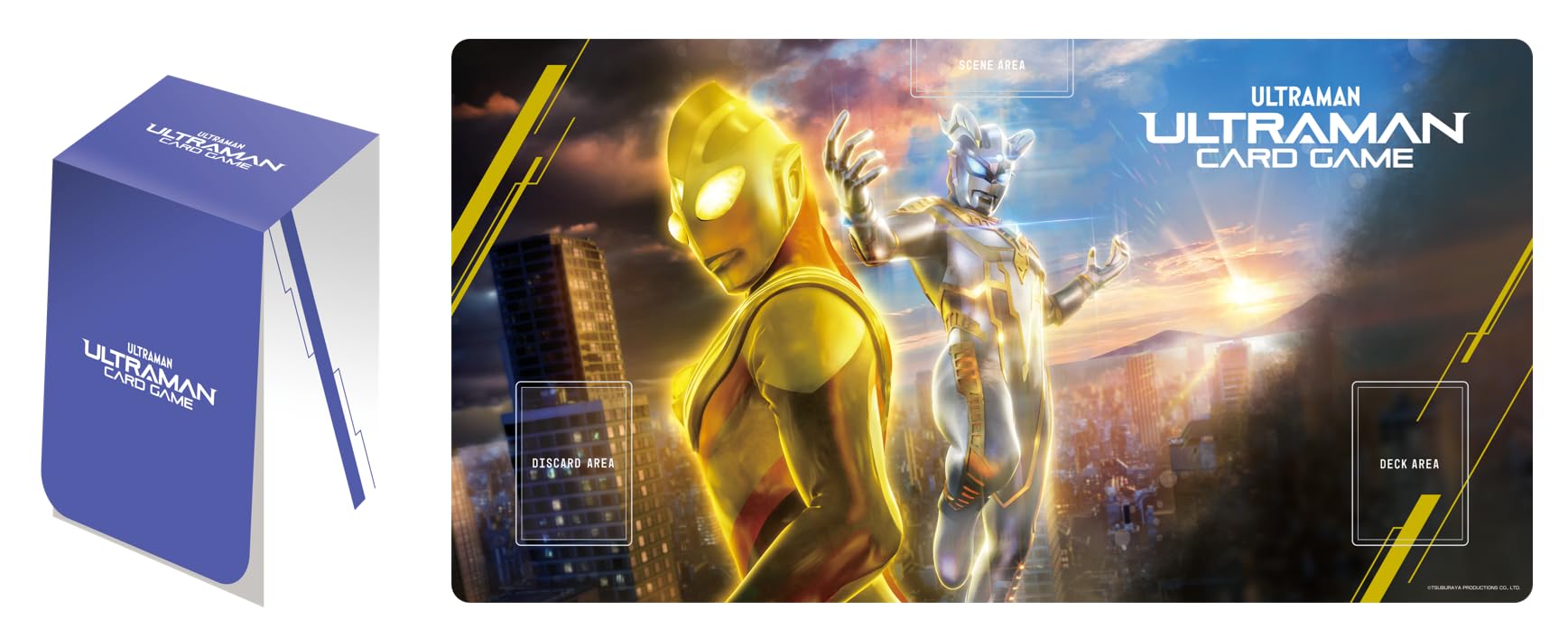 

Tsuburaya Productions Ultraman Card Game Official Deck Case Official Play Mat Anniversary (Tsuburaya) [Set Purchase] (Violet) & (1st ~Yuki s Dawn~) фиолетовый