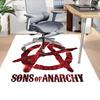 1pc Sons of Anarchy themed Office Carpet Chair Mats - durable polyester rug for home theater, office, dorm room decor - tA63