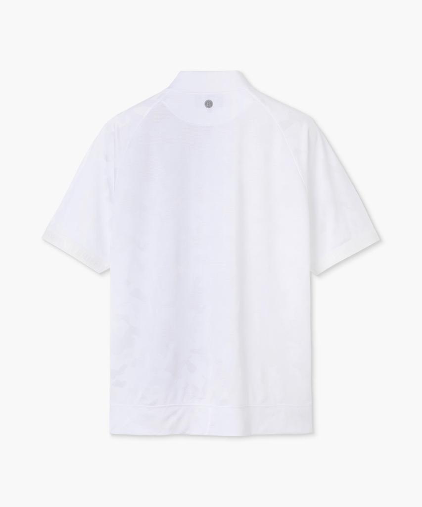 Beulipinggolpeu Men'S Camo Jacquard Polo_White