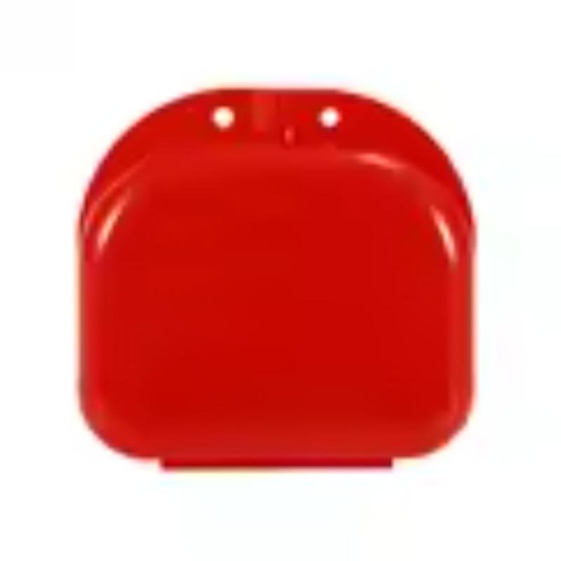 Portable Colored Fake Teeth Storage Boxes Tooth Retainer Mouth Guard Denture Storage Plastic Box Oral Household Hygiene Supplies.