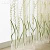 1PC NAPEARL White Tulle Embroidered Leaves Pattern Sheer Curtain Gauze Transparent Window Drape Panel For Living Room Bedroom