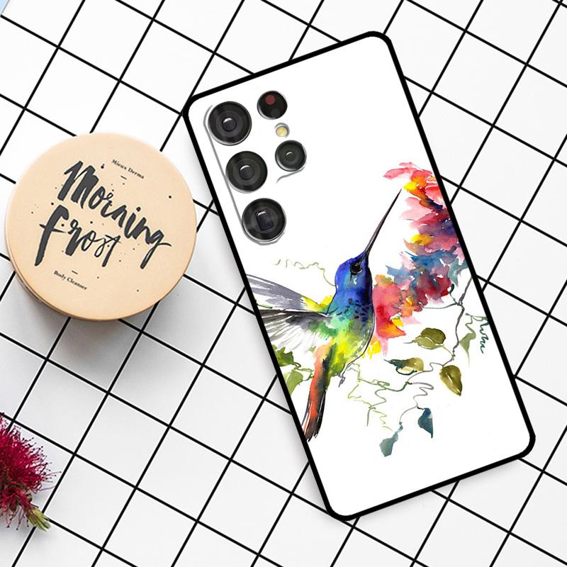 Hummingbird Case For Samsung Galaxy S25 Ultra S23 S22 S21 S20 S24 Ultra S9 S10 Plus S25 FE Phone Cover