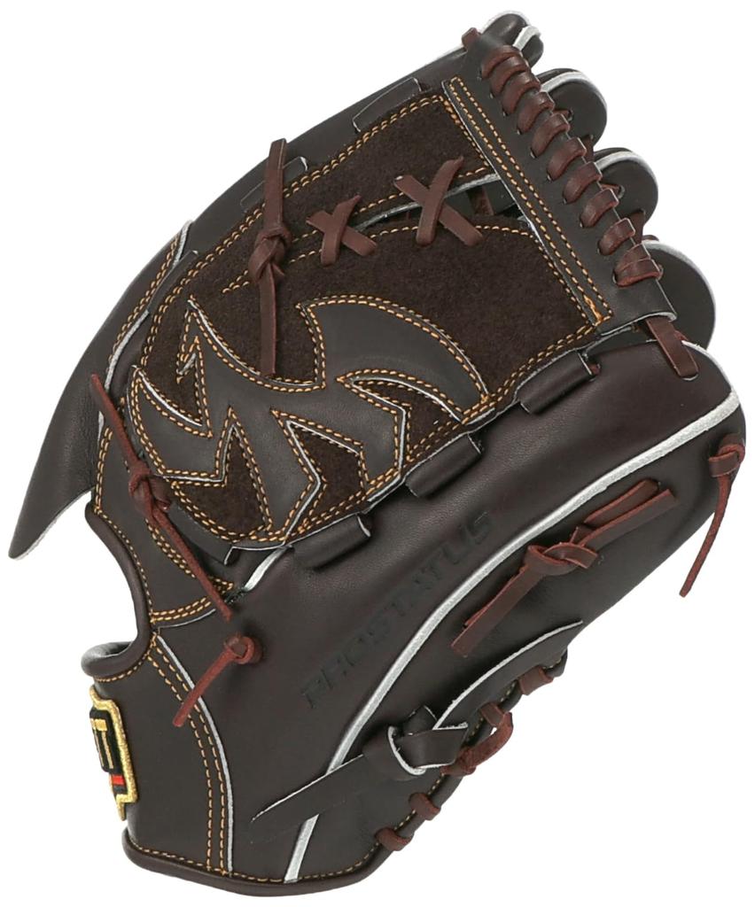 ZETT Pro Status Baseball Glove for Brown Size 4 Pitchers, Right-Handed Throw, (3700), (BPROG411)