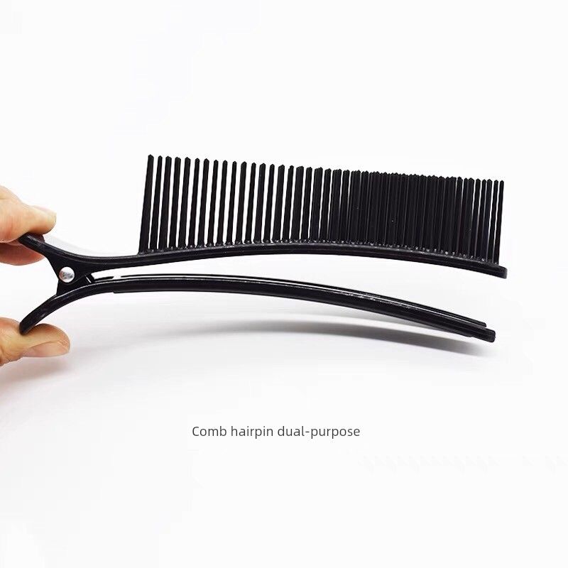 Special Multi-Functional Assistant Bang Clip Comb Hairdressing Black One