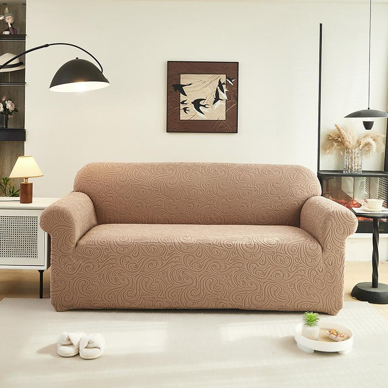 Thickened Elastic Sofa Cover All-inclusive Embossed Fleece Dust Cover Non-slip Sofa Cover All Seasons Are The Same