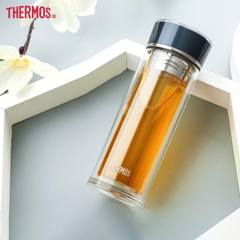 Thermos 300ml Double Wall Glass Travel Mug