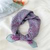 Fashion Floral Print Square Scarf Soft Handkerchief Women Hair Scarf Cotton Linen Head Scarfs Ladies Neck Scarves Summer Autumn
