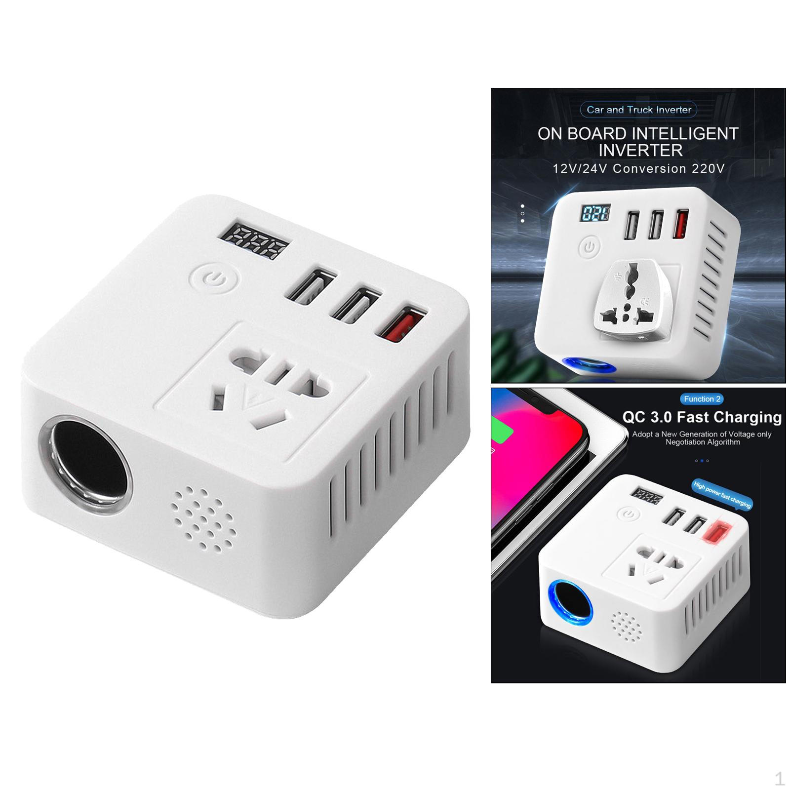 150W Inverter 12V to 220 Adapter белый