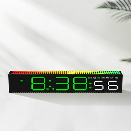 Reloj despertador multifuncional ultradelgado: Monitor de Temperatura y Humedad Interior, Termómetro Electrónico, Adherible Magnéticamente al Refrigerador