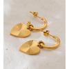 Eetit Fashion Stainless Steel Heart Drop Dangle Earrings for All Occasions Valentine's Day Gift Charm Classic Jewelry Rust Proof