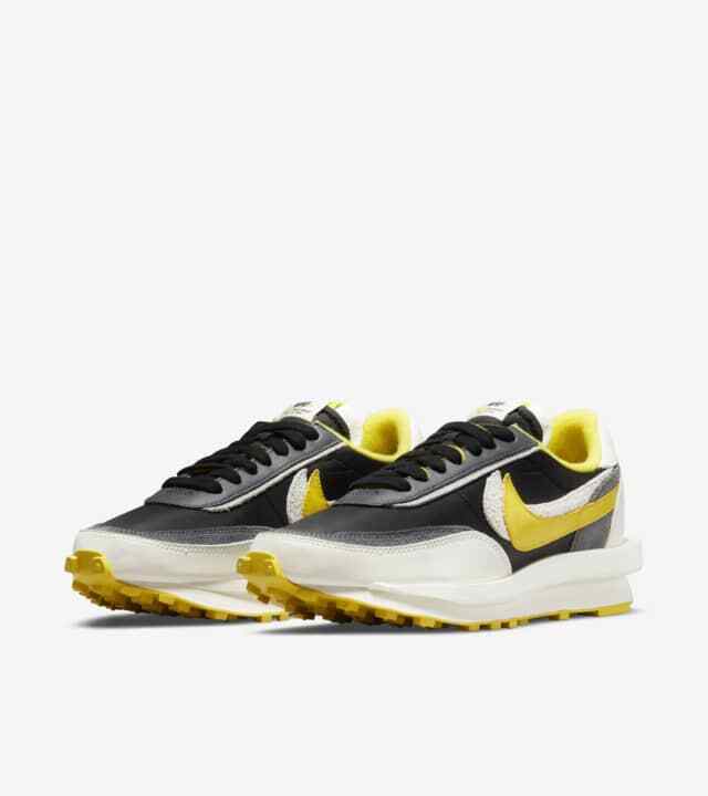 DJ4877-001 UNDERCOVER Sacai Nike LD Waffle Black Sail-Dark Grey-Bright Citron