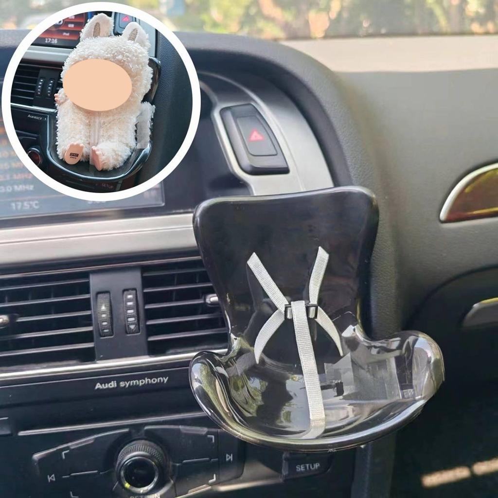 17cm Doll Car Seat For Labu- Air Vent Clip  with Aromatherapy for Blind Box Collectors | Cute, Functional Car Ornament