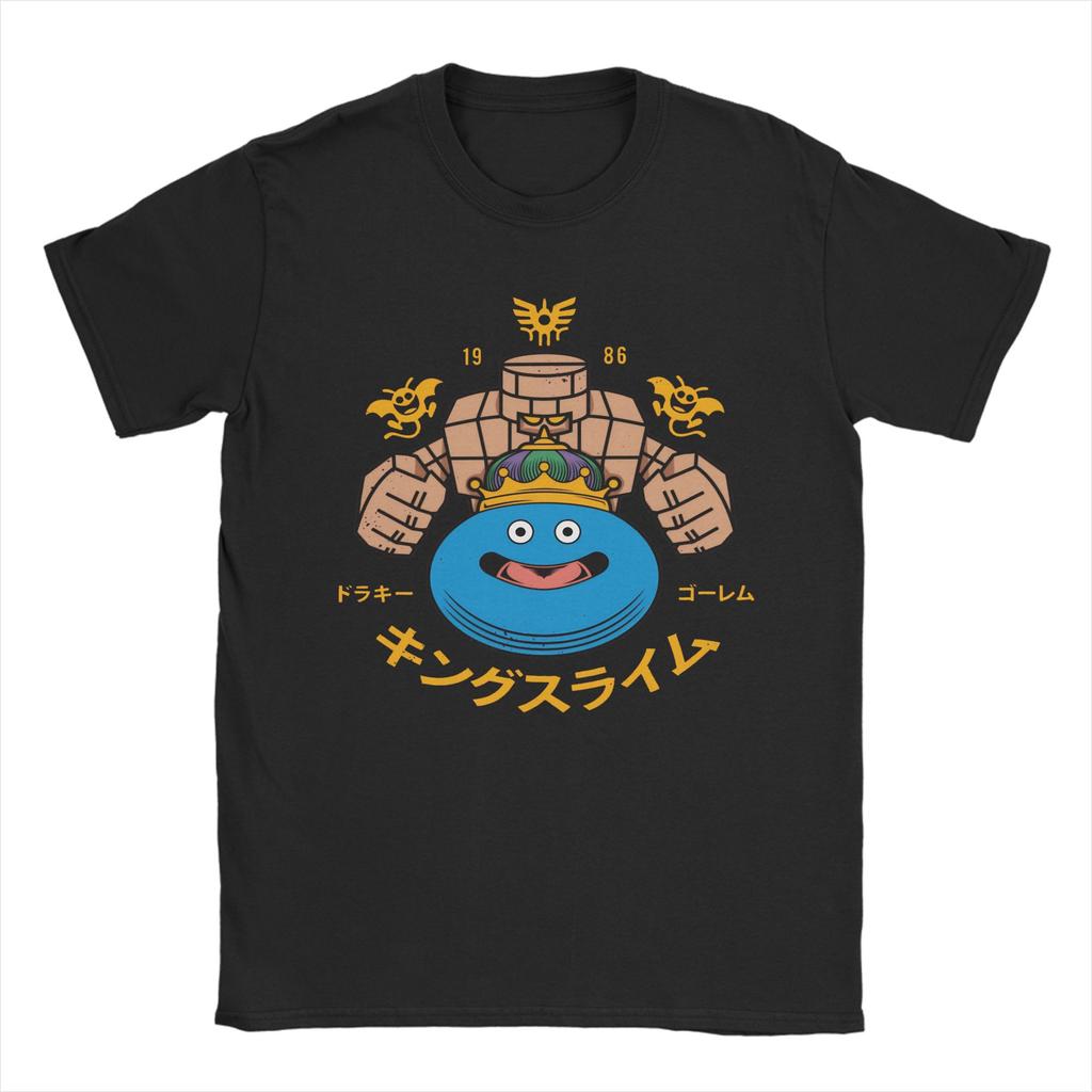 Anime Game Dragon Quest Monsters T Shirts Unisex 100% Cotton Vintage T-Shirts Crew Neck Tee Shirt Short Sleeve Clothing Summer