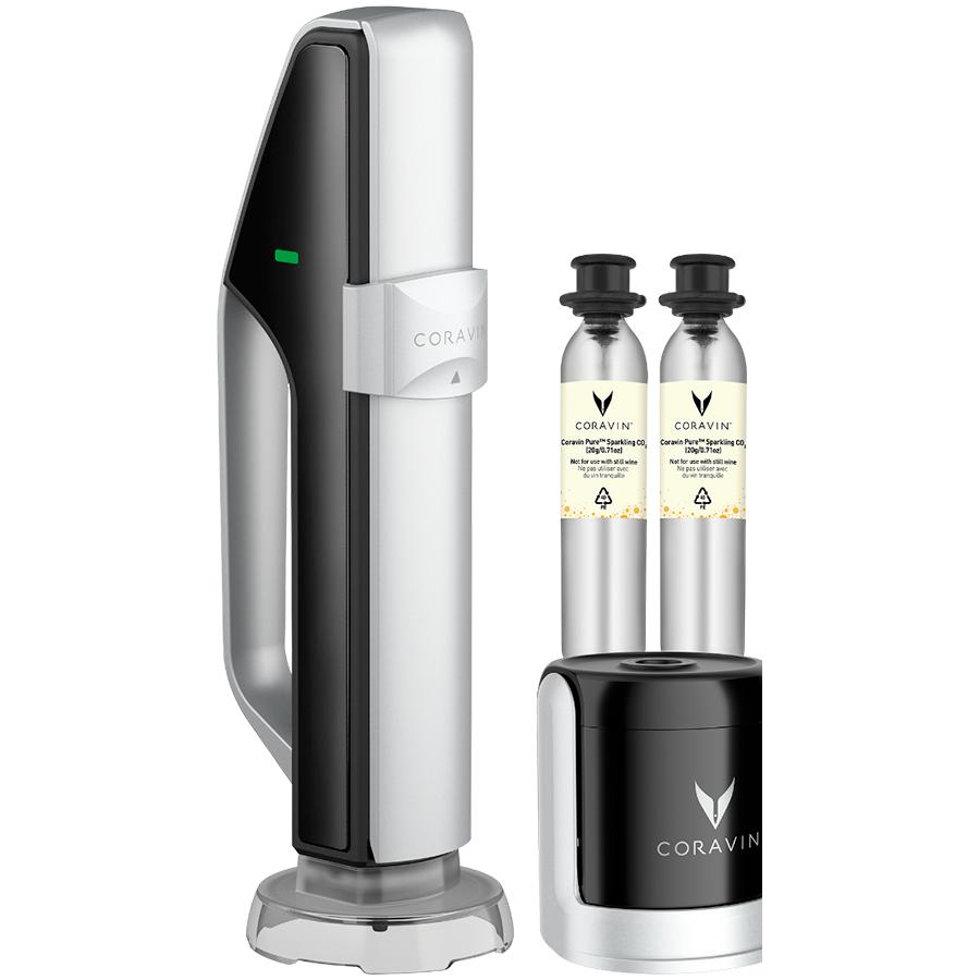 Sistema di Conservazione Vini Spumanti CORAVIN - Nero/Argento
