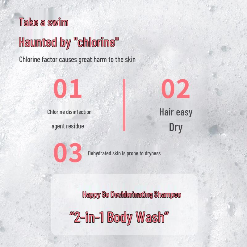 Changyou Post-Swim Dechlorinating 2-in-1 Shower & Shampoo