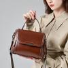 Female Retro Messenger Shoulder Bags Women Luxury Designer Oil Wax Cowhide Leather Handbags Lady Commuter Handbill Crossbody Bag