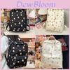 Simple Butterfly Bow And Cartoon Bear Pattern Student Backpack For School And Daily Use