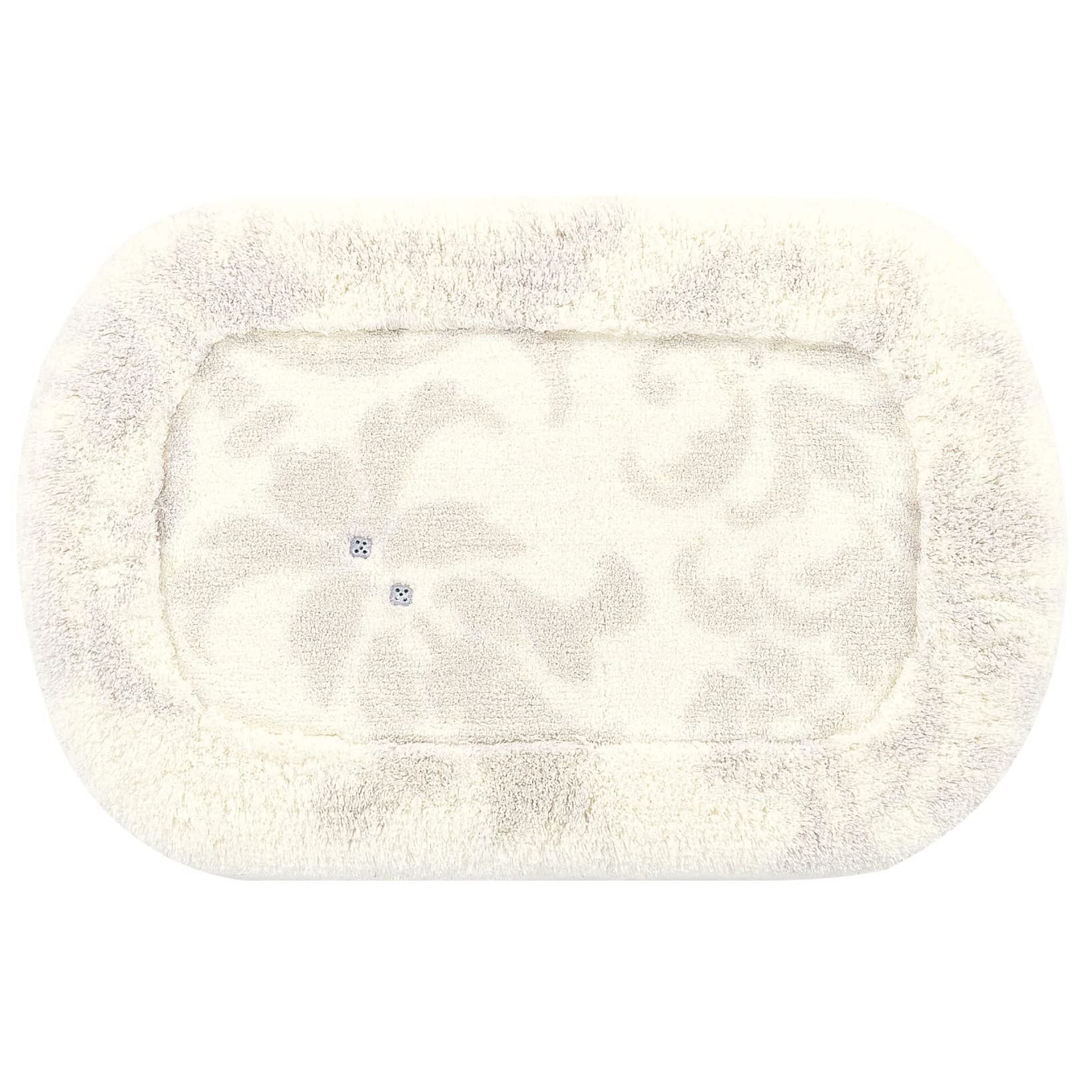 

Senko NYNAS Grand Bath approximately 55 x 85 Ivory with Elegant 35715 Mat, cm, Rhinestones, Design, слоновая кость