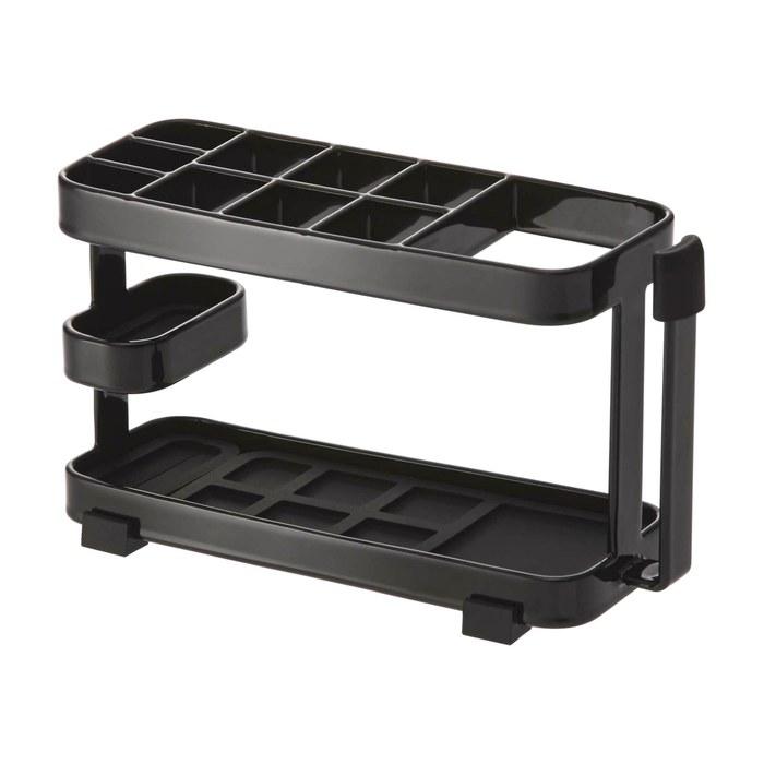 Yamazaki Toothbrush Stand Tower Wide Black 7849 (W14.5 X D5 X H8cm)