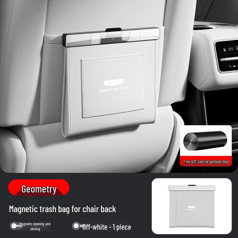 Magnetic Waterproof Leather Trash Bag for Geometry A/C/G6/M6/E Car Seats