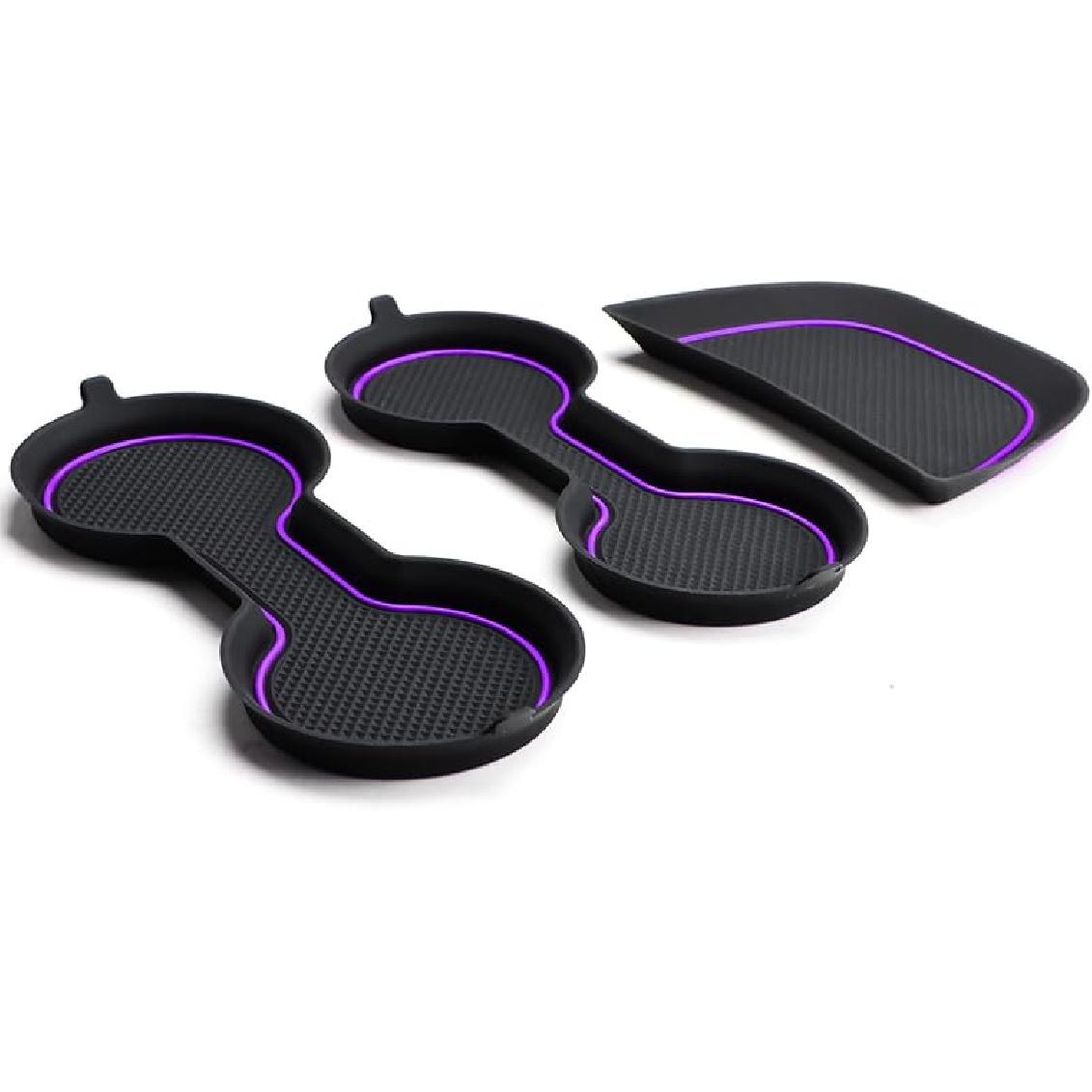 Auovo Cup Holder Erts Coaster Compatible With Chevy Malibu Accessories 2017 2018 2024 2025 Silicone Cup Mat Pad Car Interior Decoration (3-Pcs