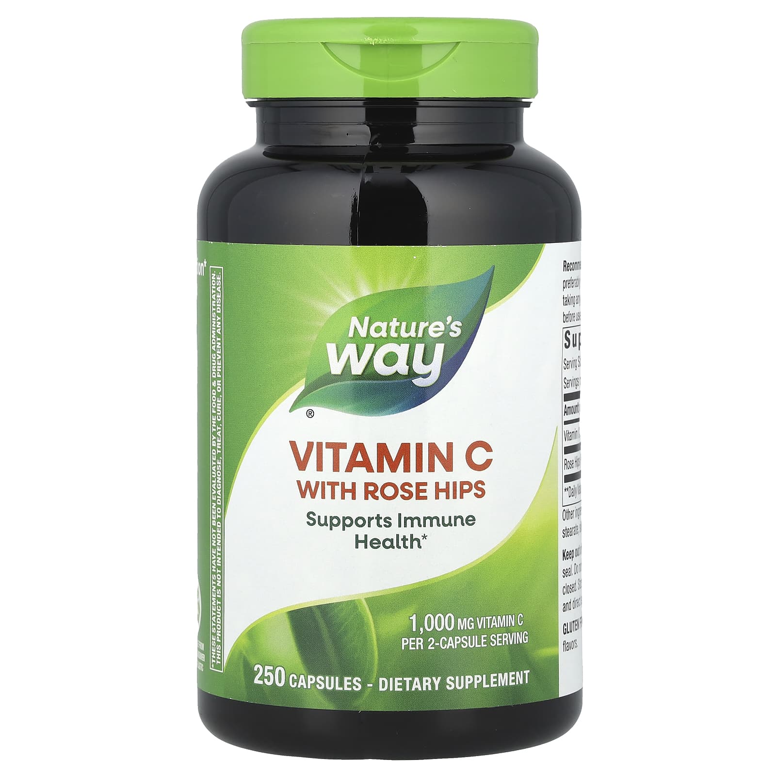 

Nature S Way, Vitamin C with Rosehip, 250 Capsules