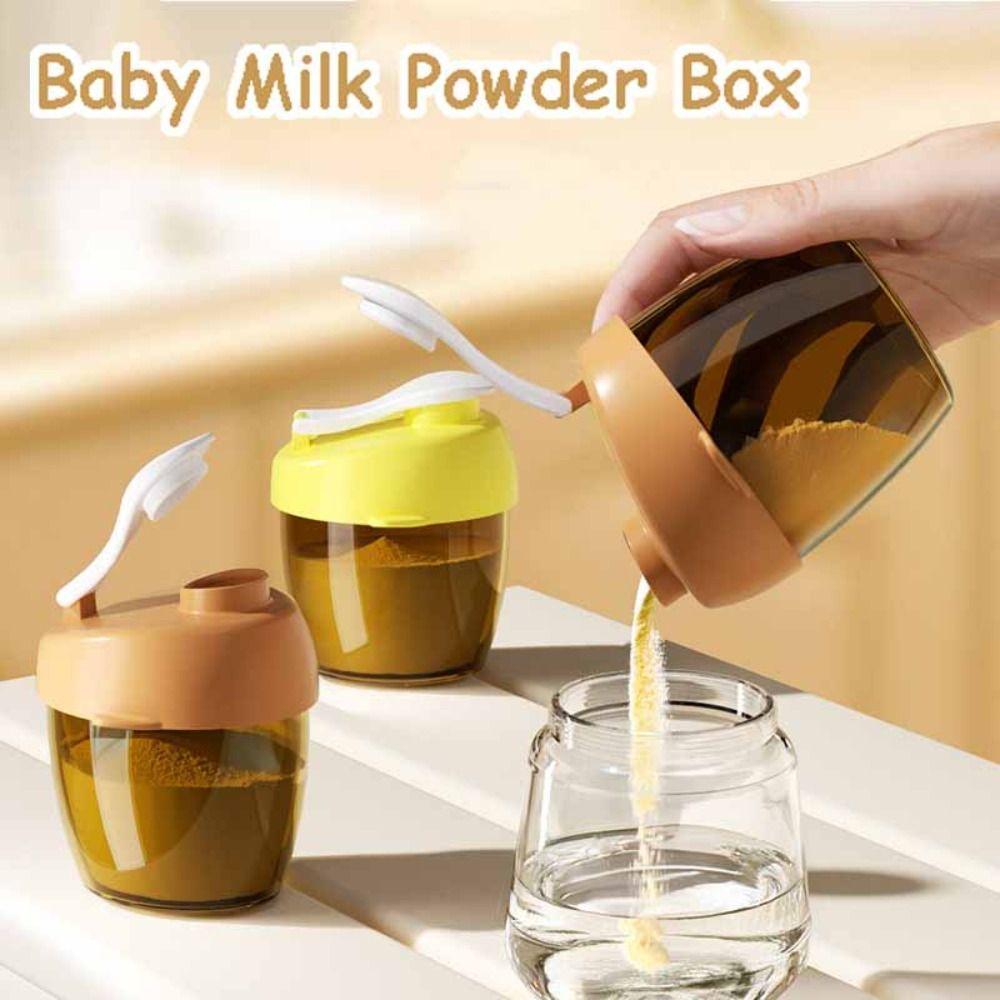 Essential Cereal Toddle Snacks Container With Milk Powder Spoon Food Storage Box Kids