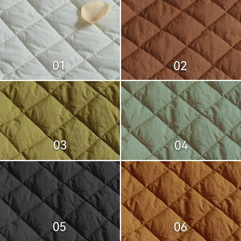 Quilted Cotton Linen Fabric Thicken Padded Fabric For DIY Down Coat Lining Jacket Home Texture DIY Sewing Patchwork Accessorie