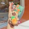 Carrot Hoodie Hugging Carrot Marmot Cartoon Plush Keychain Cute Doll Pendant
