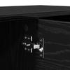 TV Cabinet 102 X 35 X 36.5 Cm Black Oak Effect